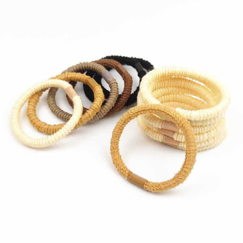 Simple haute élastique bande de cheveux pour les femmes cheveux bandes de cheveux en cuir plus petit