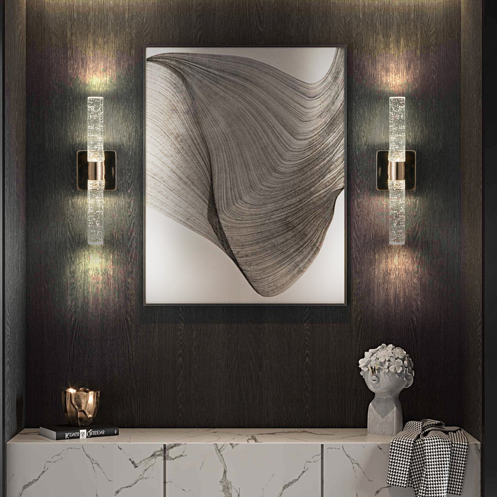 (Même que W1340P225797/L005027-H430-W1G2)17"(H) Lumière murale en cristal contemporain