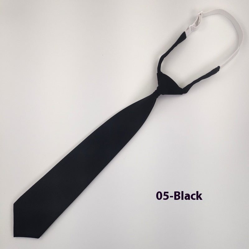 Tie bleu marine couleur solide