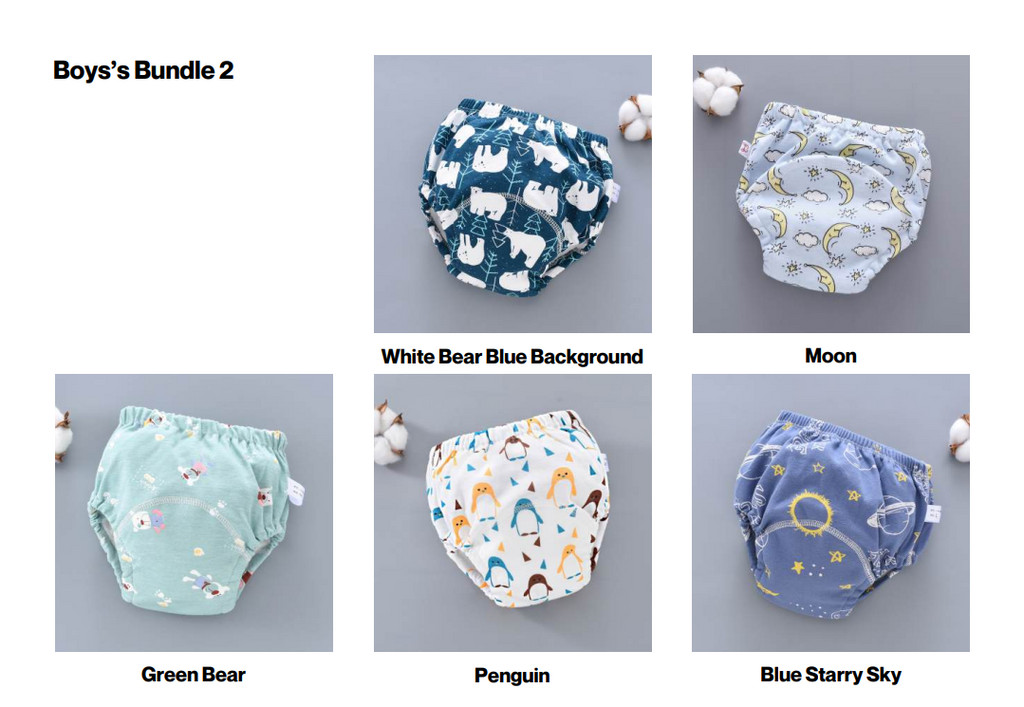 Pantalons d'entraînement pour bébés Lavable Couverture de couche de gaze 6 couches