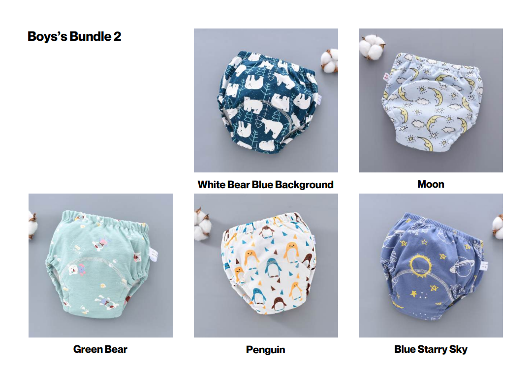 Pantalons d'entraînement pour bébés Lavable Couverture de couche de gaze 6 couches