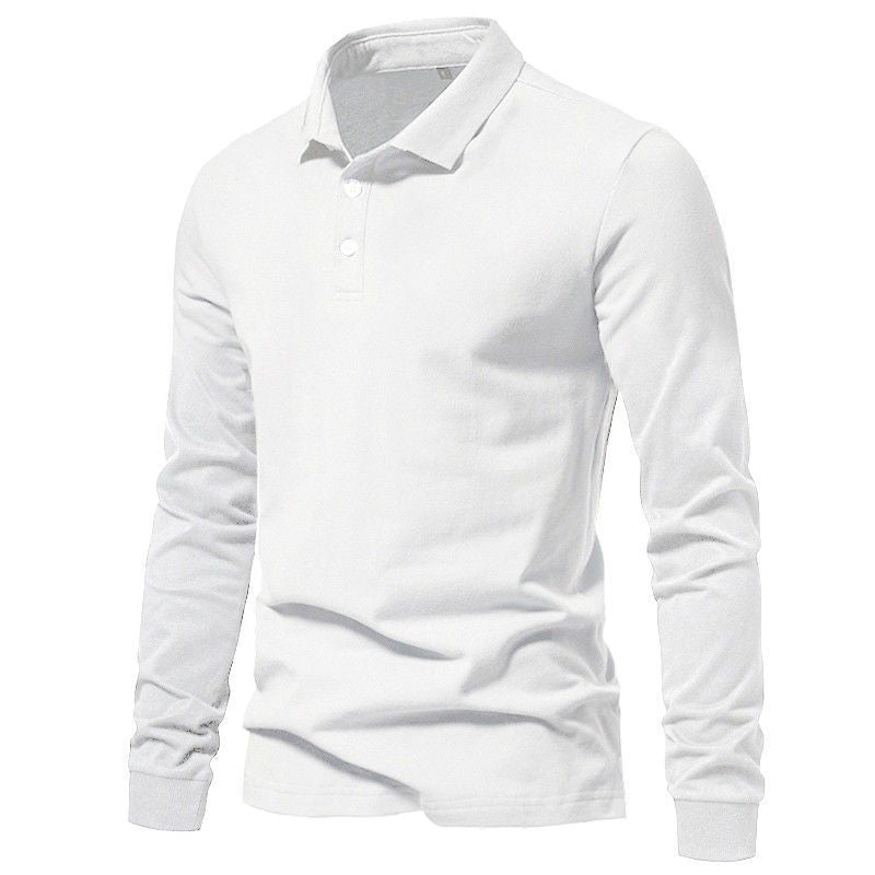 Men's Polo Shirt Business Casual Solid-Color Top