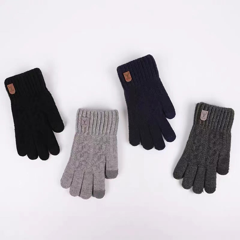 Conduite et équitation Gants tricotés Woolen à l'épreuve du froid