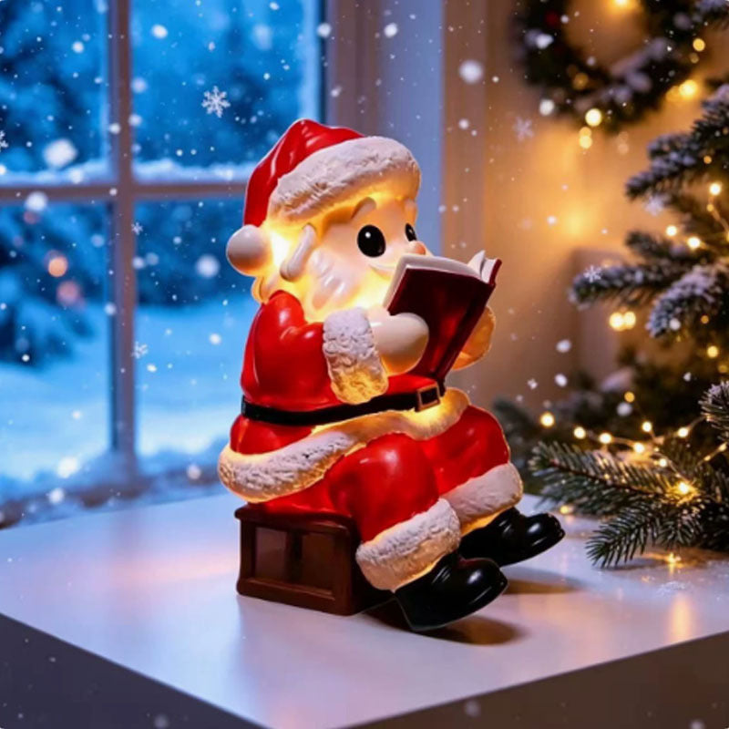 Lampe de lecture du livre du Père Noël