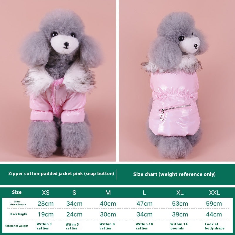 Chaud Pet Automne et hiver épaississant Puppy Down Veste