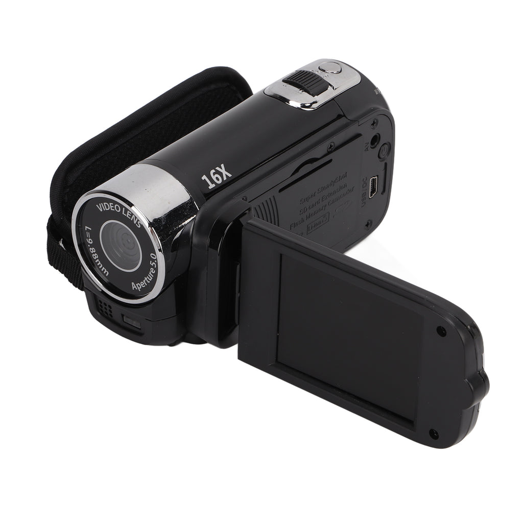Caméra vidéo Caméscope Full HD Enregistreur caméra 270° Rotation 2.7 pouces écran couleur 16X Zoo