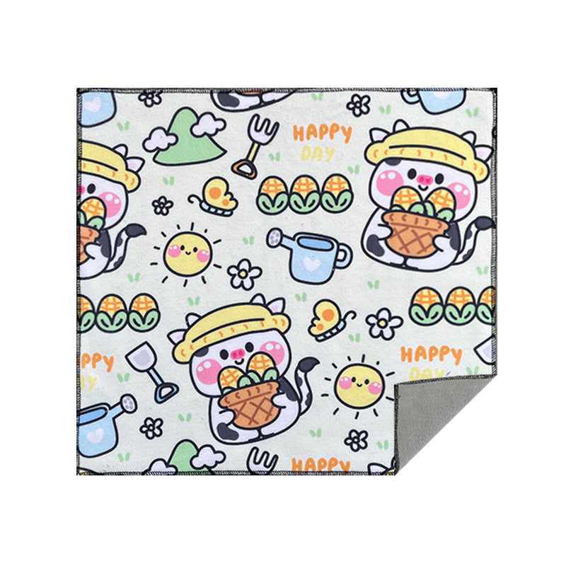 Simple Cartoon Imprimé Cat Cloth Sac cosmétique