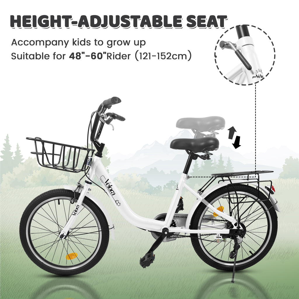 A20182 Vélo enfant de 20 pouces pour garçons et filles