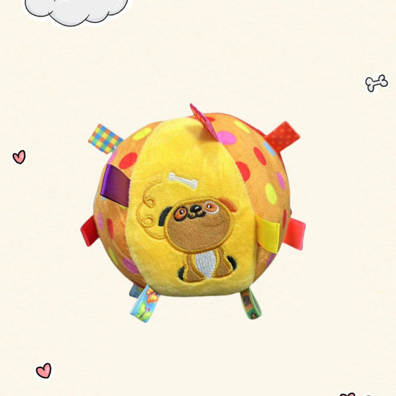Balle son de chien en peluche