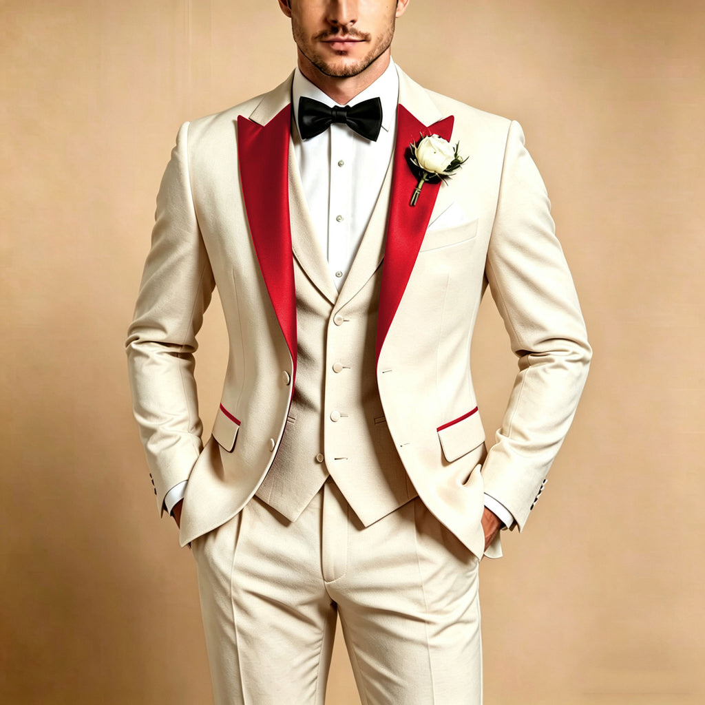 Ensemble de trois pièces pour hommes de couleur