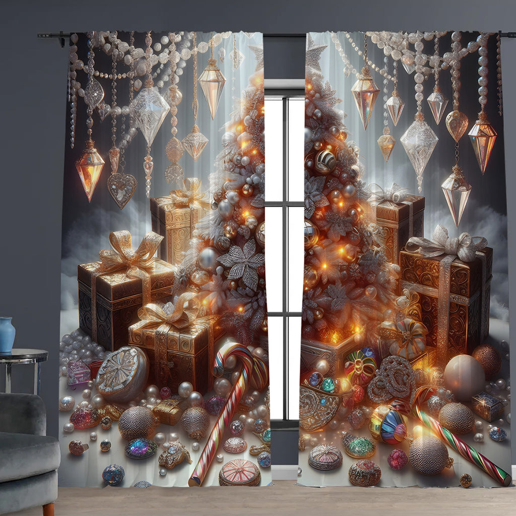 Rideau de Noël Rideau d'impression 3D