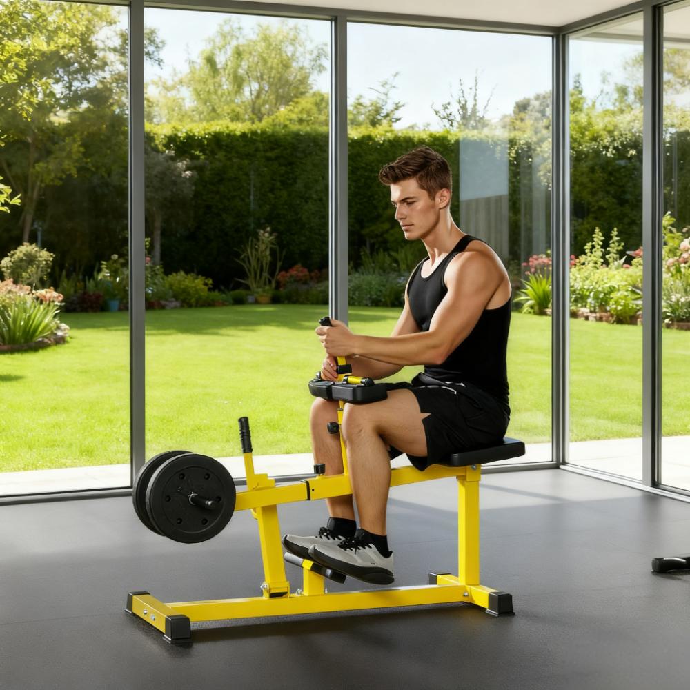 Équipement de gymnastique jaune pour la maison