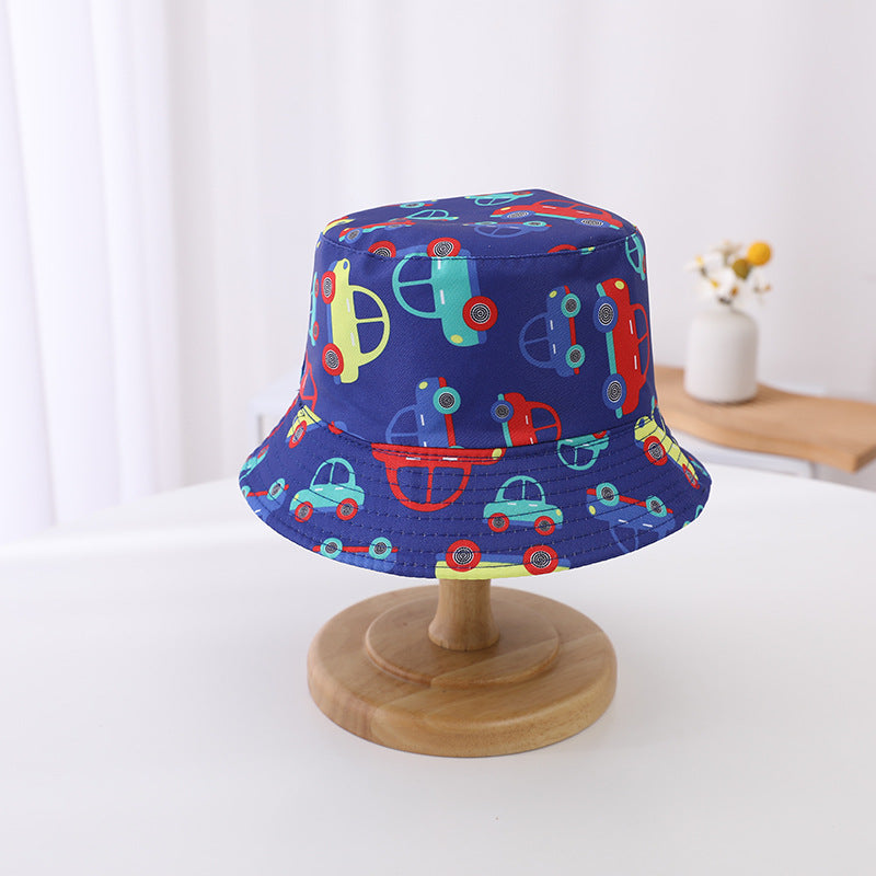 Chapeau de seau de soleil à double bord pour enfants