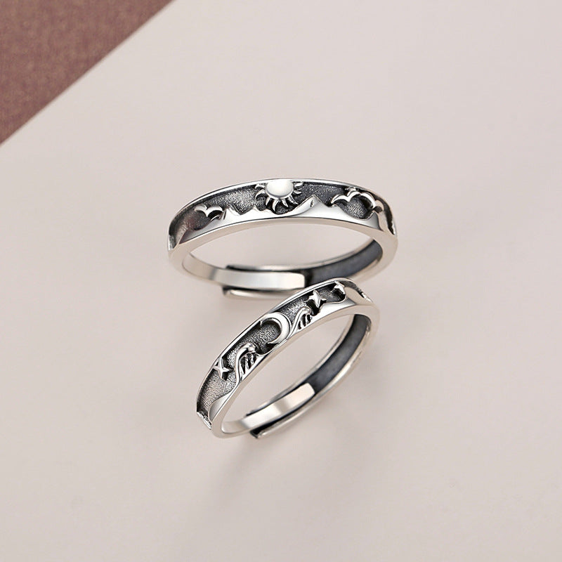Bague réglable de mode de luxe pour hommes et femmes