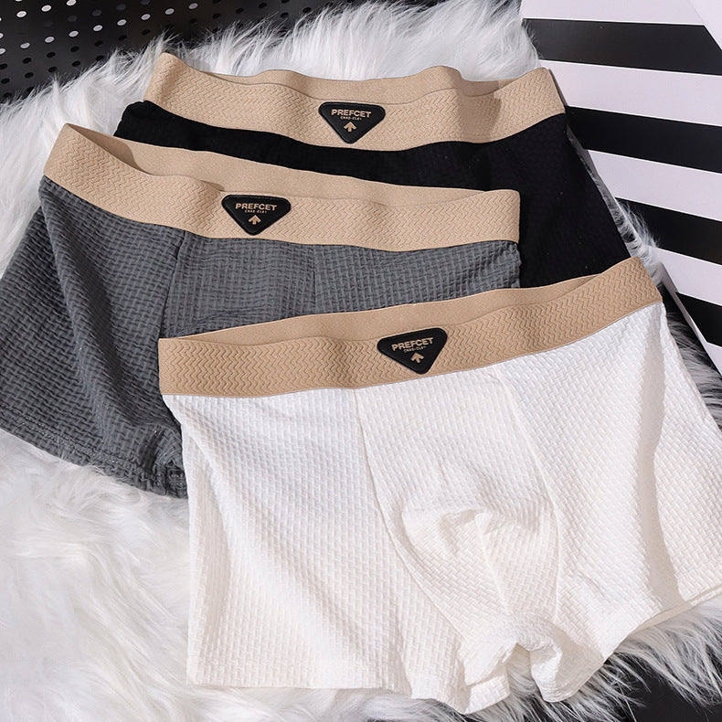 Sous-vêtements en soie de glace pour hommes Fashion Sport Boxer