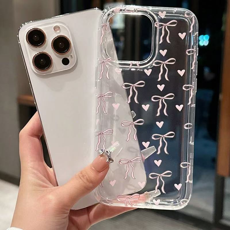 Fille Bow Étui de téléphone tout compris résistant à la chute