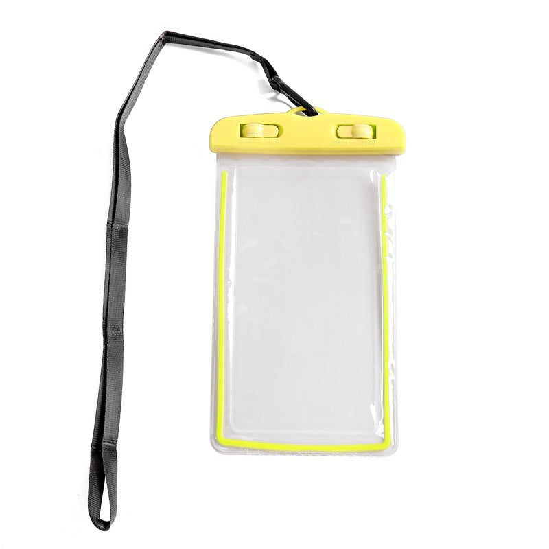 Sac de téléphone portable lumineux scellé plage transparente Couverture imperméable