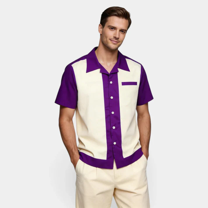 Homme Mode Casual British Design Été Chemise à manches courtes