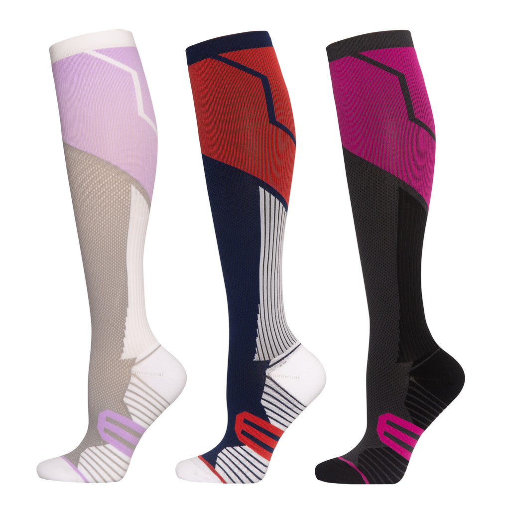 Chaussettes à compression longue pour le cyclisme et le fitness