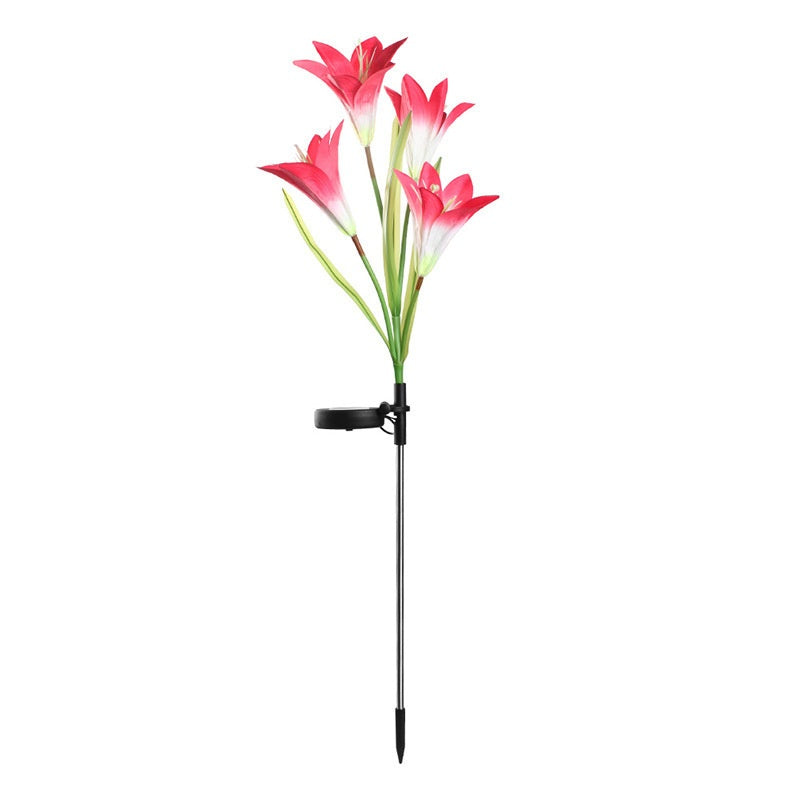 Lampe de jardin de pelouse solaire couleur LED