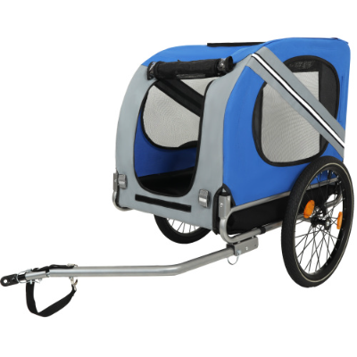 Grande remorque à vélo pliante pour chiens 120LB Capacité Transporteur d'animaux de compagnie tout-terrain