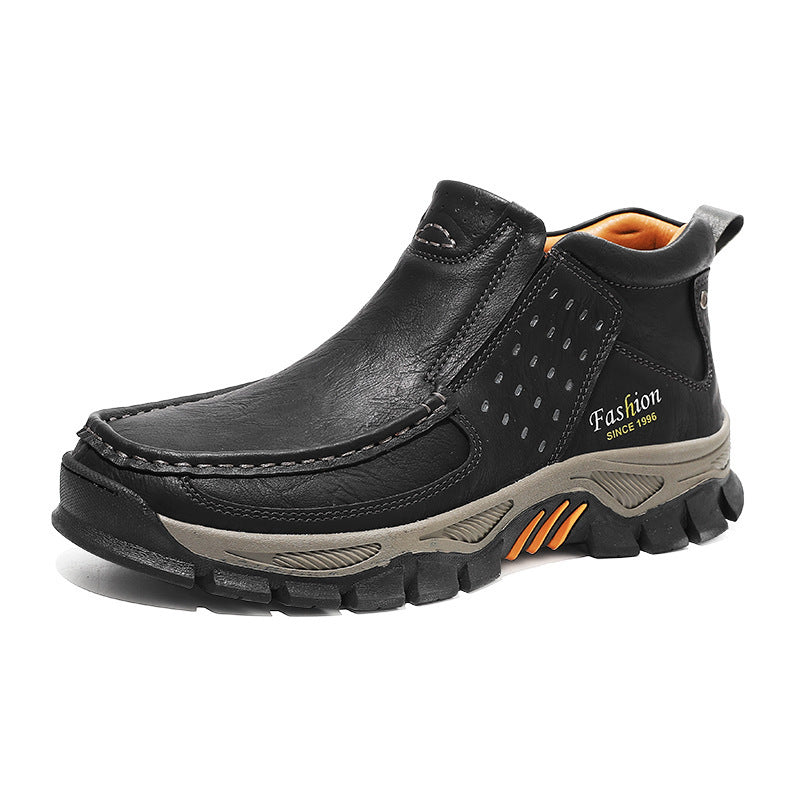 Bottes de cheville en métal casual hommes