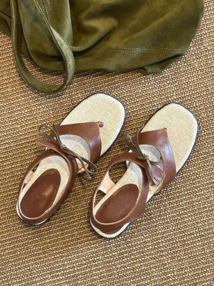 Sandales de mode décontractées pour femmes avec Bow