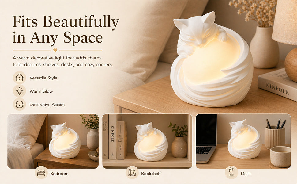 Lampe de table 3D Imprimée pour Chat Ambient