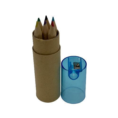 Commande minimum 100 boîtes Crayons effacables colorés emballés en tube