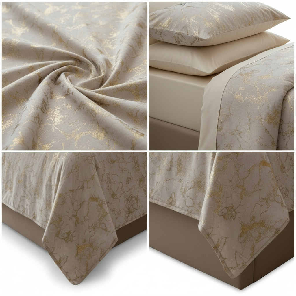 Set de confort de style métallisé 3-Piece Rock Brown Et Roi