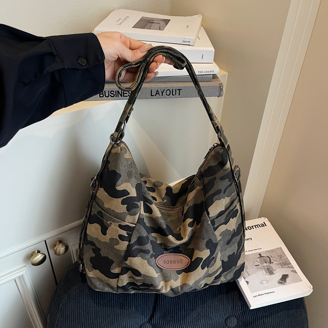 Leopard-print Sac à épaule pour femmes de grande capacité
