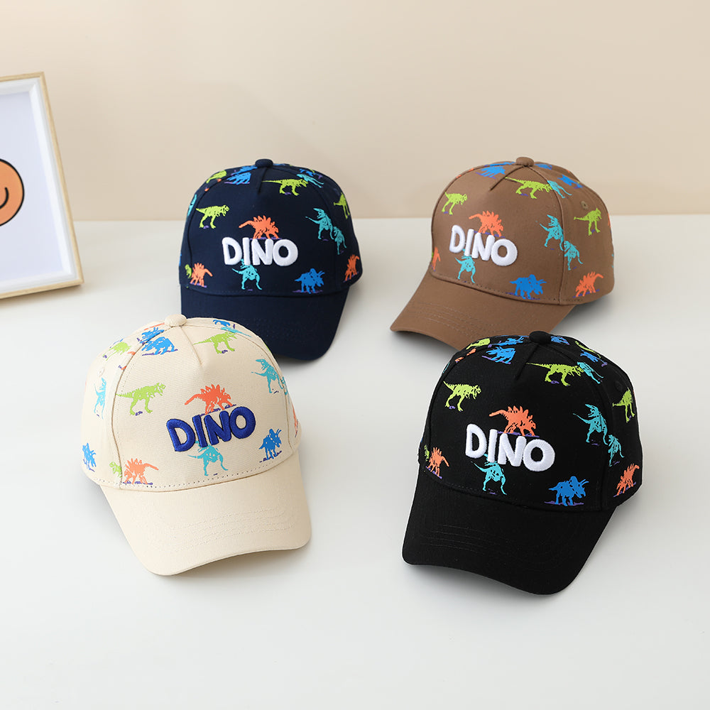La lettre de broderie dinosaure imprimée en couleur DINO Casquette de baseball pour enfants convient