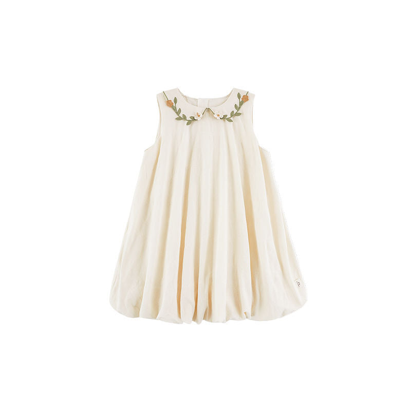 Filles Brodé Lapel Bud Jupe