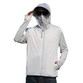 Ice Silk Sun Protective Top Mens Veste avec une preuve UV brim et respirant