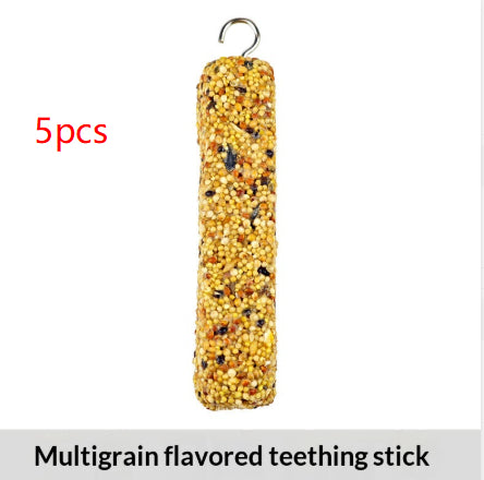 Stick et jouet à croquer spécifiques aux perroquets