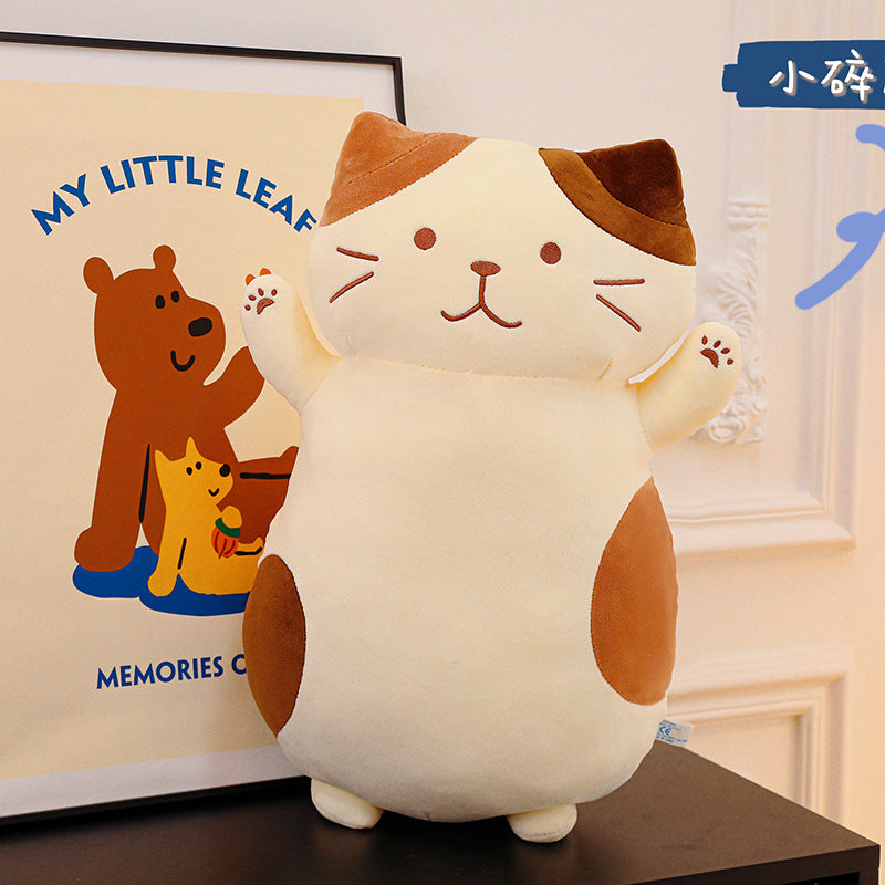 Cheese Cat peluche jouet animaux cadeaux pour les enfants et les filles mignon dormant oreiller poupée grand V