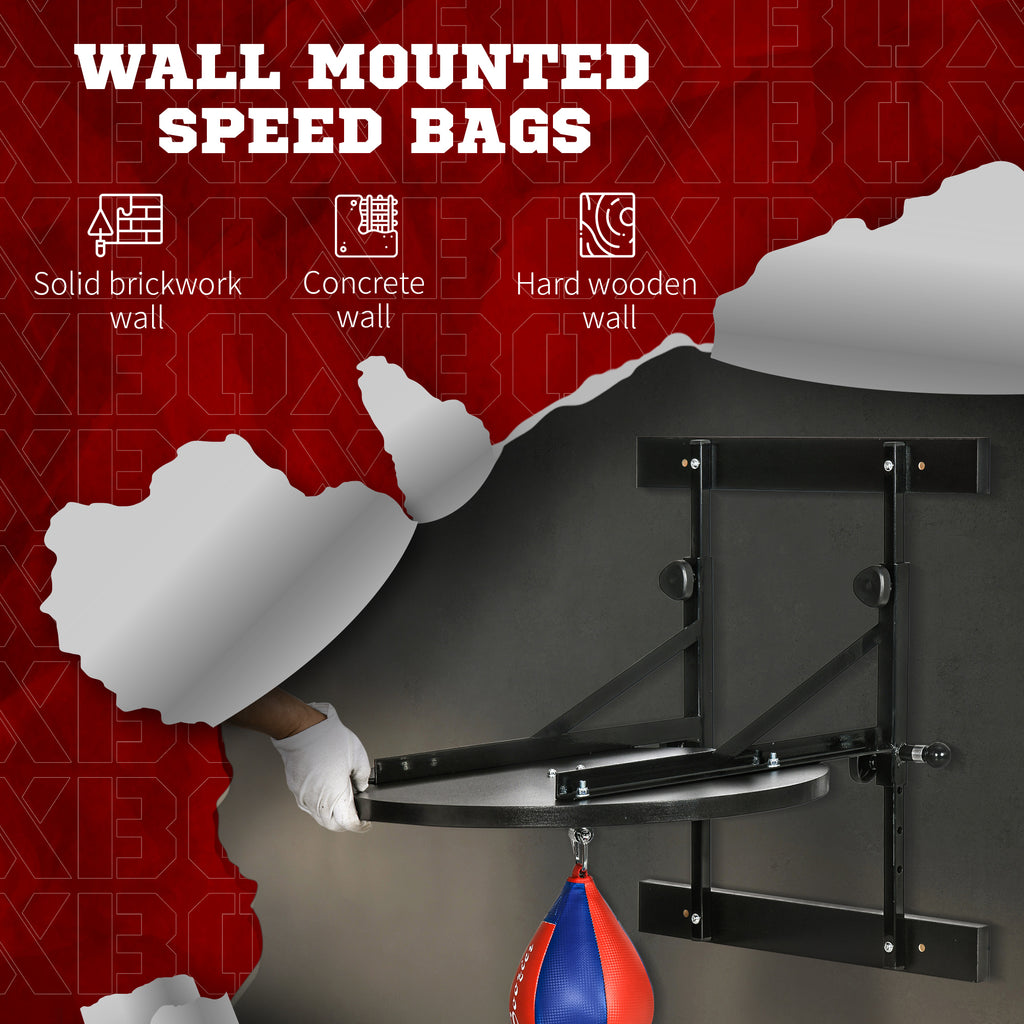 Adjustable speed bag platform