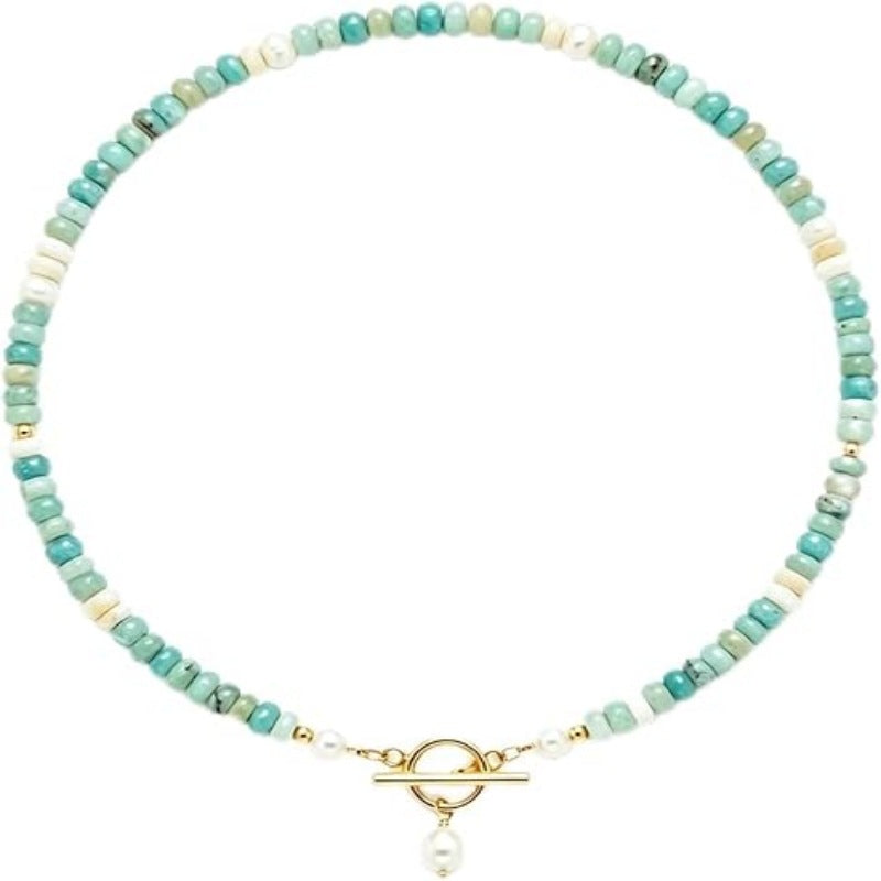 Collier en pierre naturelle Turquoise Pearl