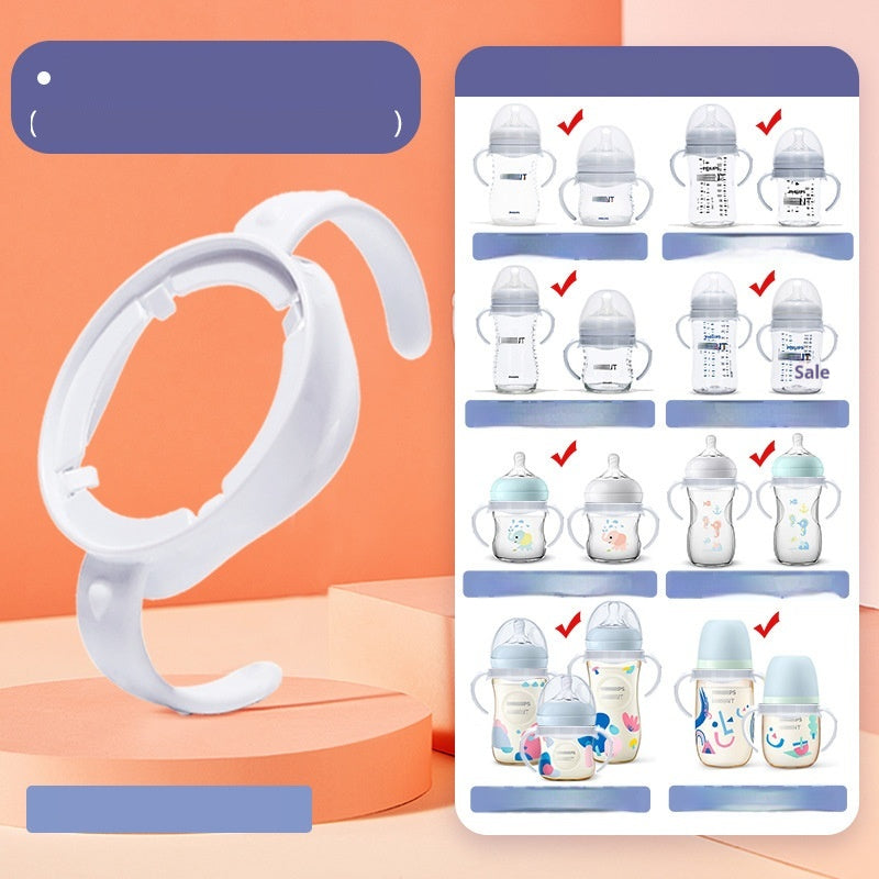 Bouteilles de bébé à large calibre Sippy Spout universelle avec poignée