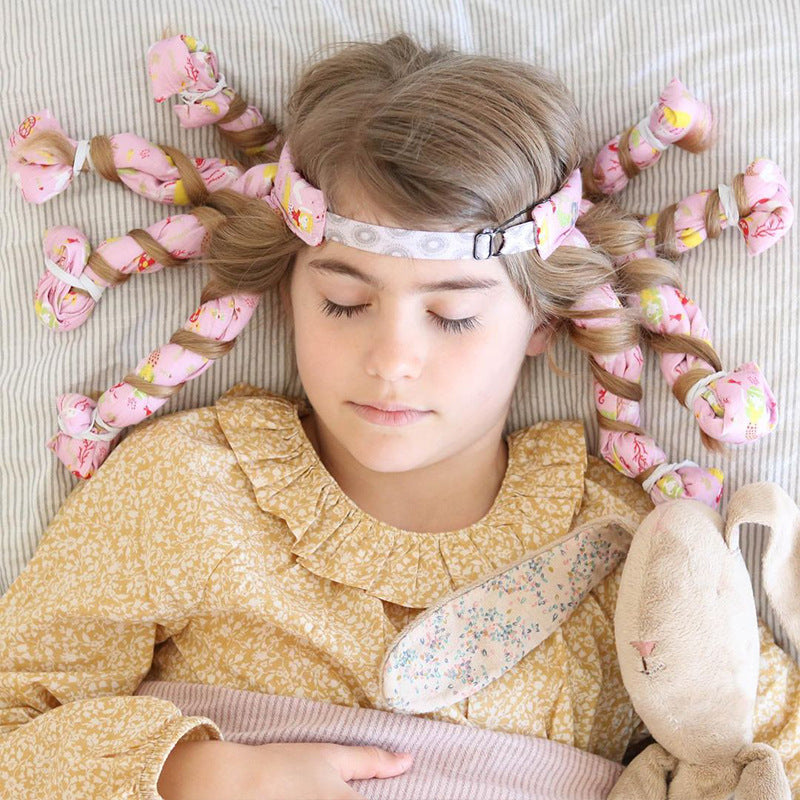 Curlers Curling Rod Ribbon Headband Silhouette Rollers Bricolage Hairstyle Outils pour femmes