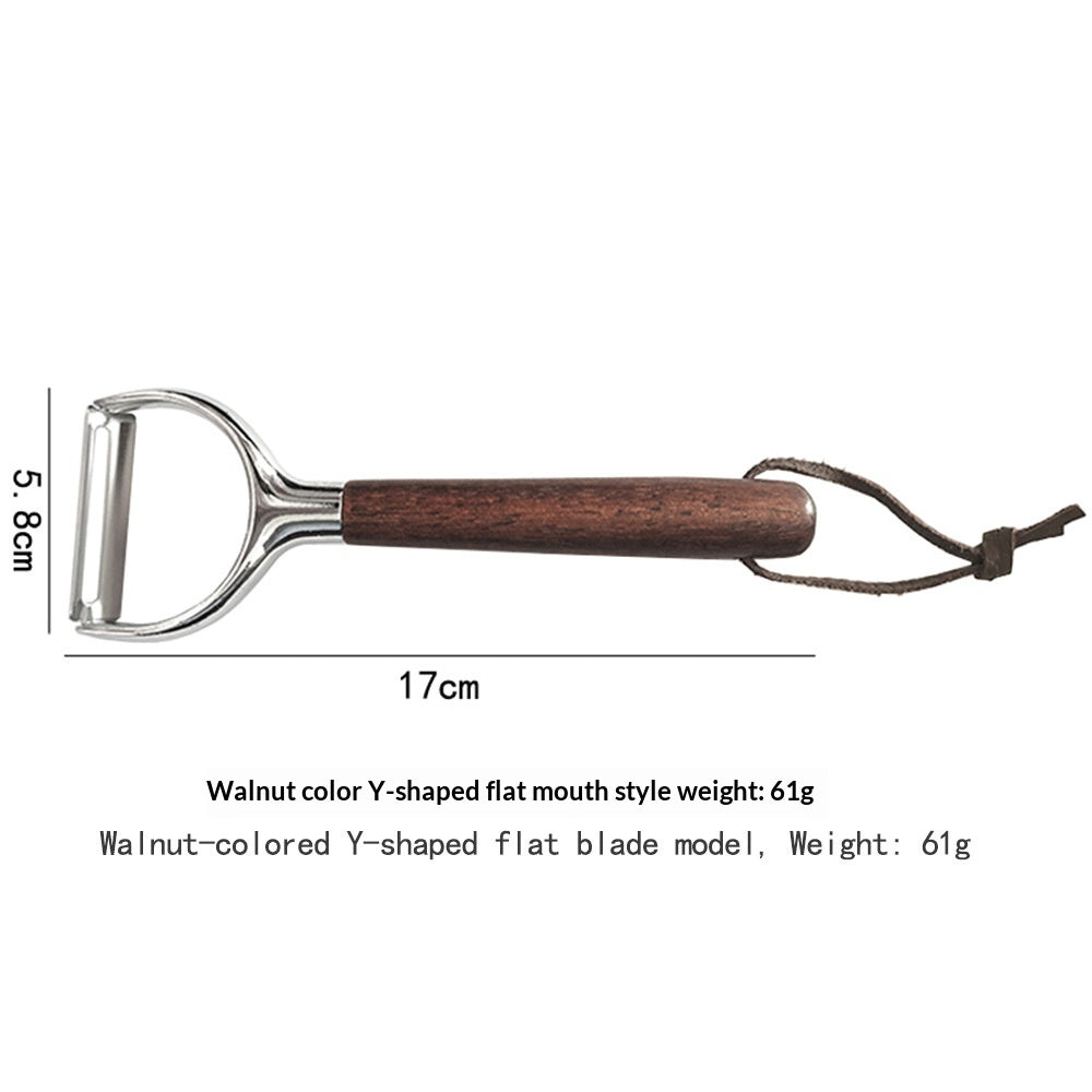 Peeler en acier inoxydable Acacia Wood