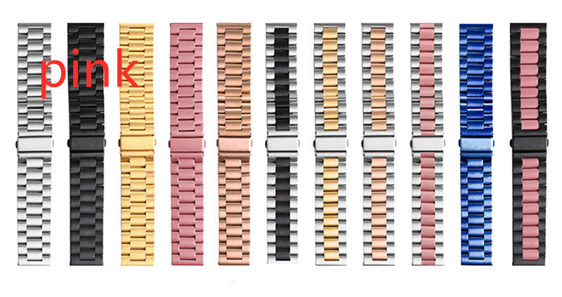 Montres en acier inoxydable Bracelet en métal à trois perles