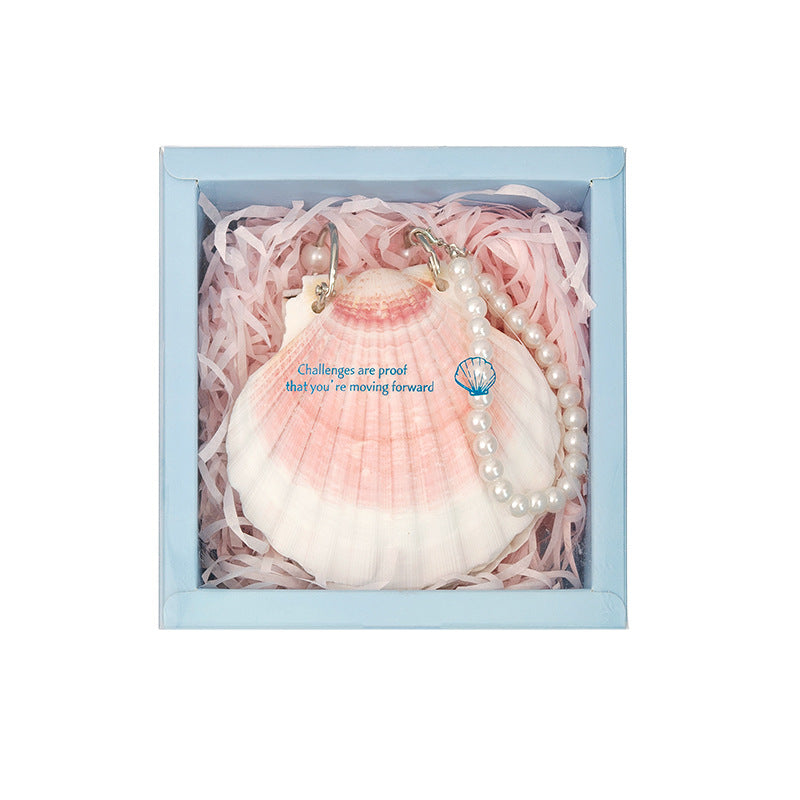 Ocean-Style Colorful Natural Shell Journal