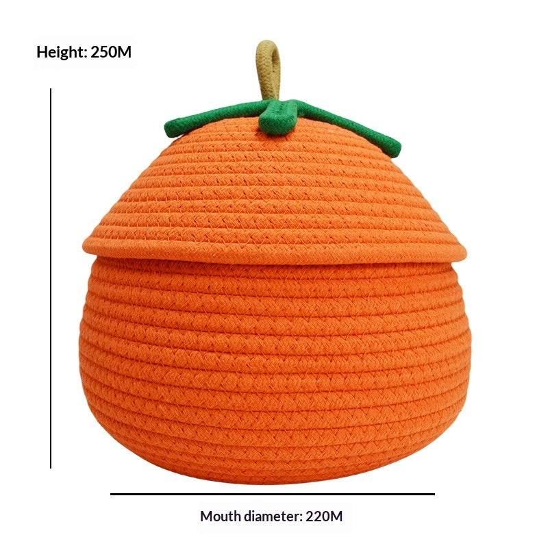 Panier tissé à la main en forme avec couvercle