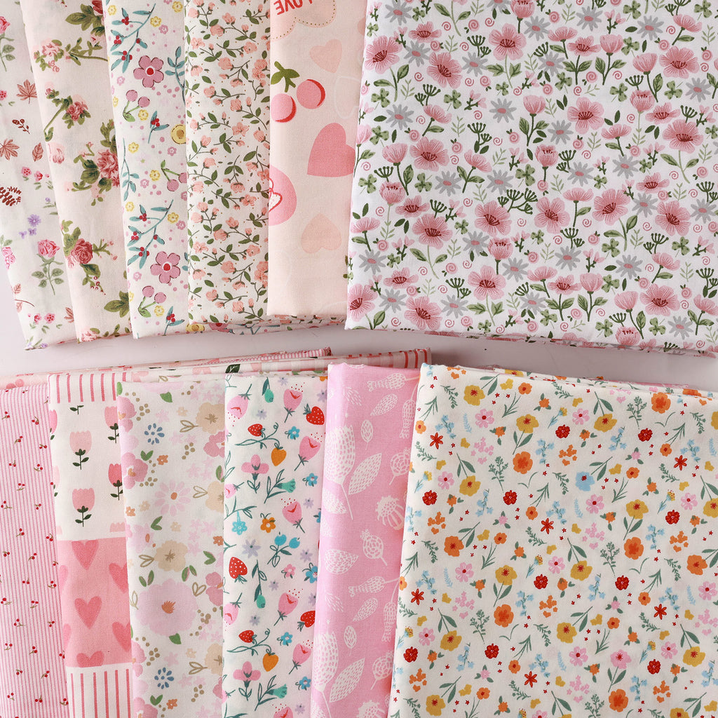 Tissu de coton fait main de style pastoral