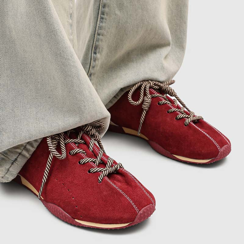Chaussures décontractées de sport retro à semelle épaisse