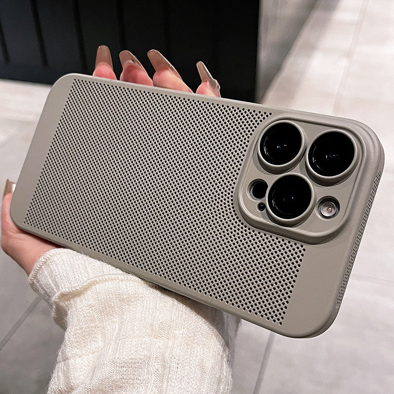 Étui de téléphone ultra-mince respirant avec protecteur de lentilles