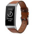 Pour Fitbit Charge34 Smart Watch Bracelet en cuir véritable Première couche Cowhide
