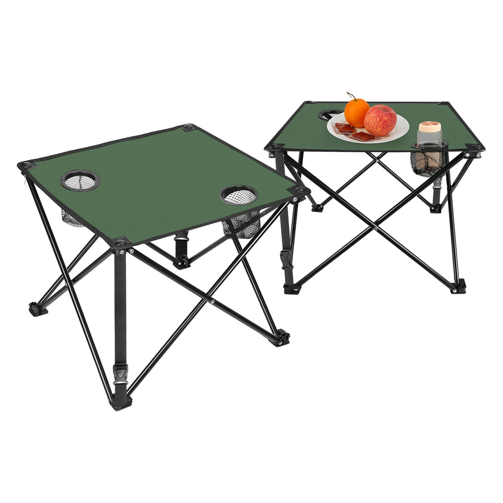 1Pc 2Pc Options Table de camping pliable Table de pique-nique portable Bureau de voyage léger avec
