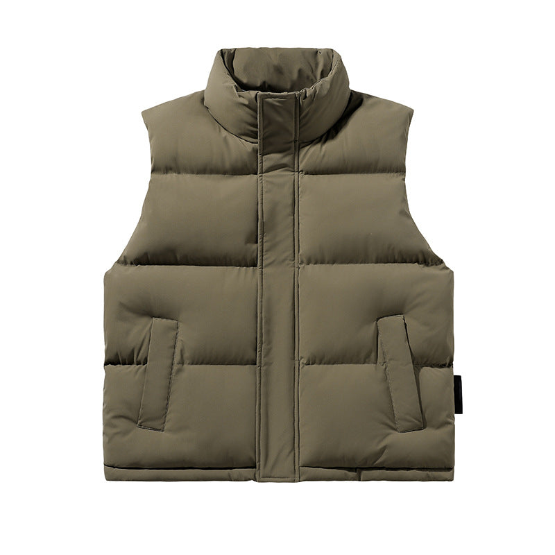 Veste en coton rembourré sans manches de couple tendance
